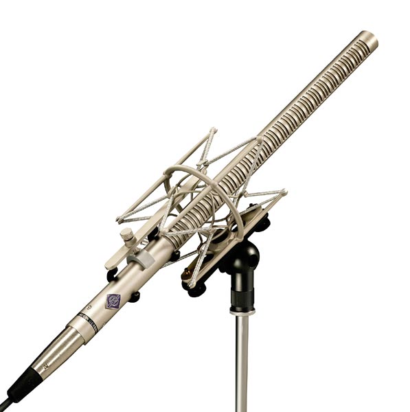Neumann KMR 82I Small Diaphragm Long Shotgun Microphone - Black (Nickel Finish Shown) - Microphones - Professional Audio Design, Inc