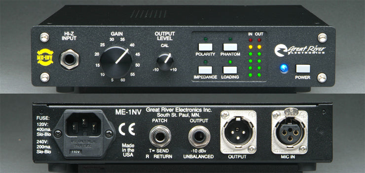 Great River Electronics ME-1NV One-Channel Mic Preamp - Preamplifiers - Professional Audio Design, Inc