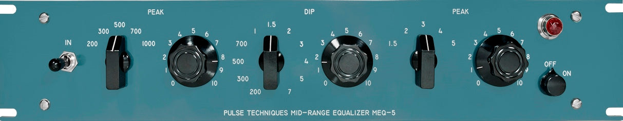Pultec MEQ-5 Tube Program Equalizer - Equalizers - Professional Audio Design, Inc