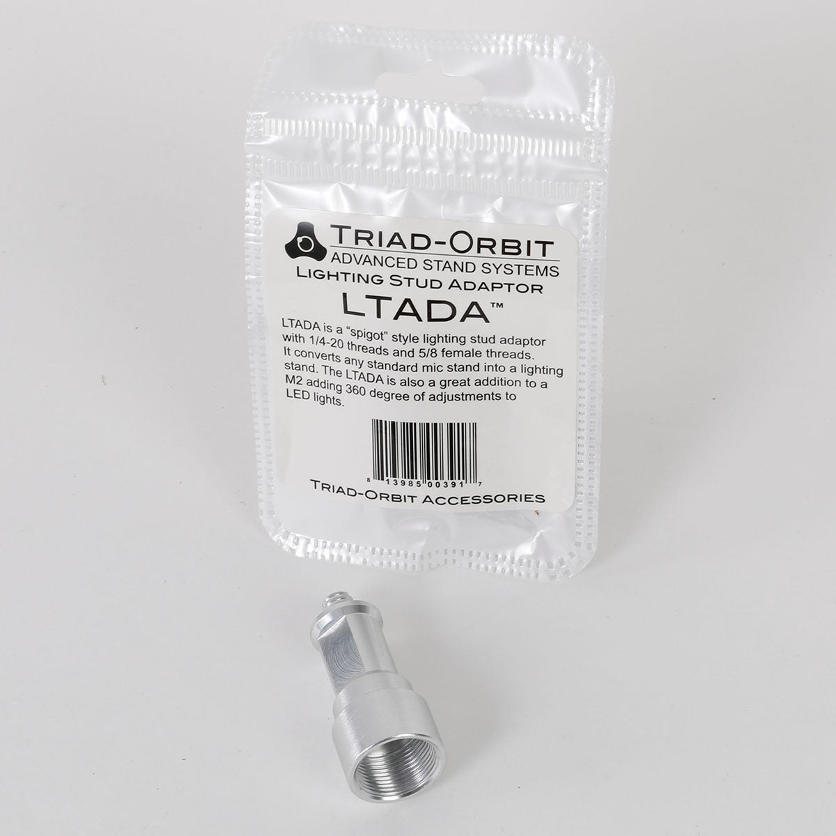 Triad-Orbit LTADA - 5/8″ Female to Light Stud Male Adaptor
