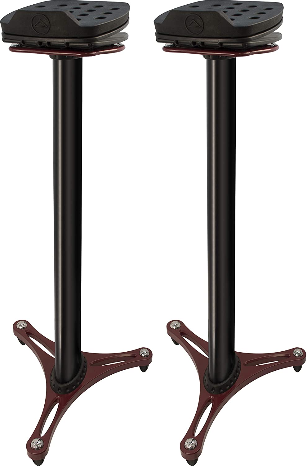 Ultimate Support MS-100R - Studio Monitor Stand, PAIR, Red [Special Order]