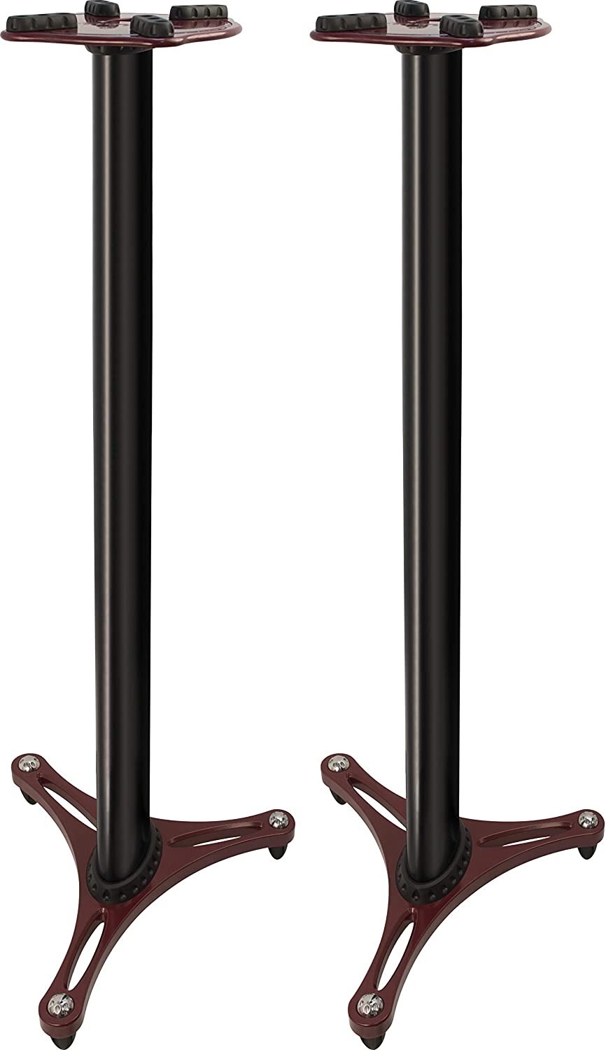 Ultimate Support MS-90-45R - Studio Monitor Stand 45", PAIR, Red [Special Order]