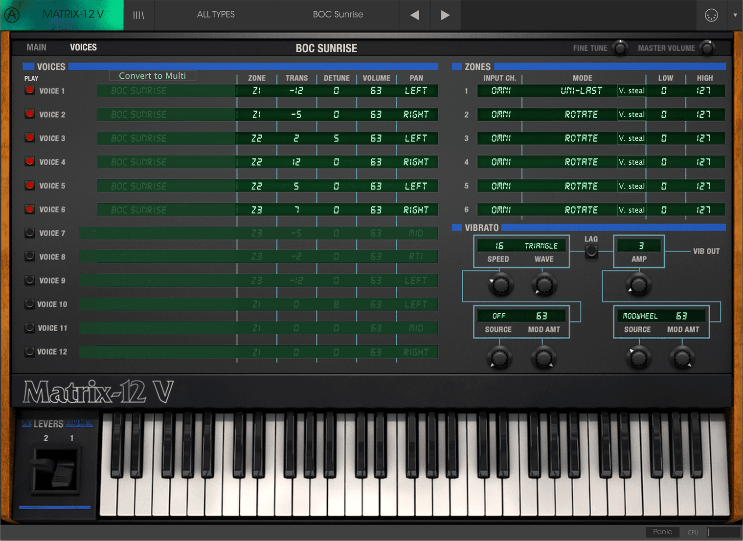 Arturia Matrix-12 V2 License - Software Synthesizer