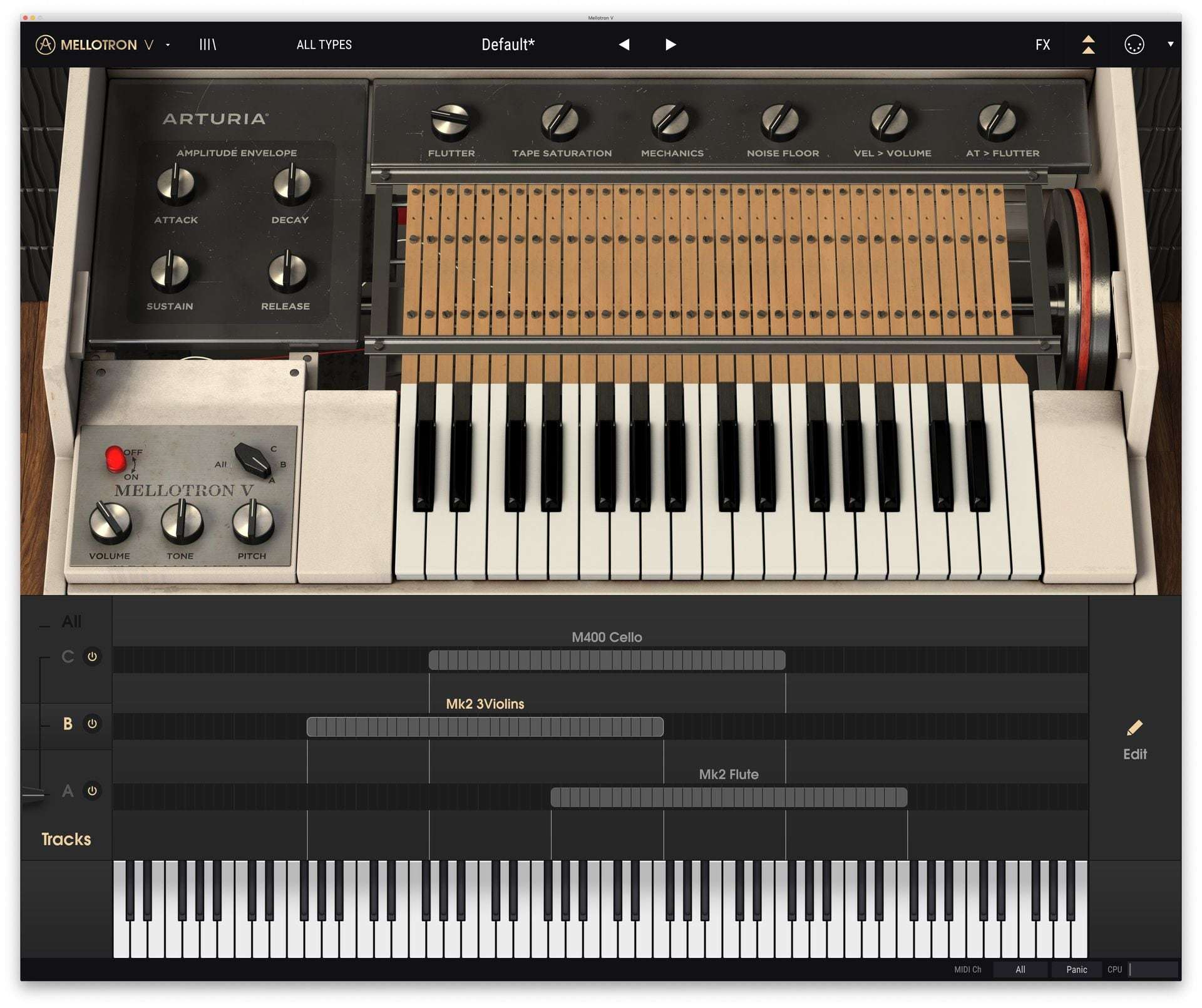 Arturia Mellotron V License - Legendary Tape Keyboard