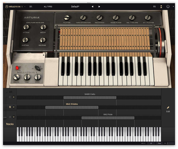 Arturia Mellotron V License - Legendary Tape Keyboard
