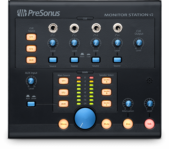 Monitor Systems - PreSonus - PreSonus Monitor Station 2 Desktop monitor controller - Professional Audio Design, Inc