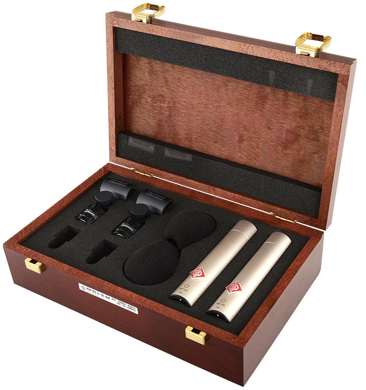 Neumann KM 183 - Stereo SET Omnidirectional Microphone - Nickel - Microphones - Professional Audio Design, Inc