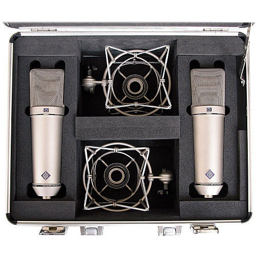 Neumann U 87 Ai Stereo Set—Nickel - Microphones - Professional Audio Design, Inc