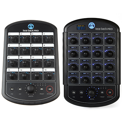 Hear Technologies Hear Back PRO Mixer with PRO 
Digital Overlay
