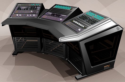 Sterling Modular Plan C Wraparound Mastering Console - Furniture - Professional Audio Design, Inc