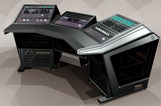 Sterling Modular Plan E Wraparound DAW Mixing Console - Furniture - Professional Audio Design, Inc