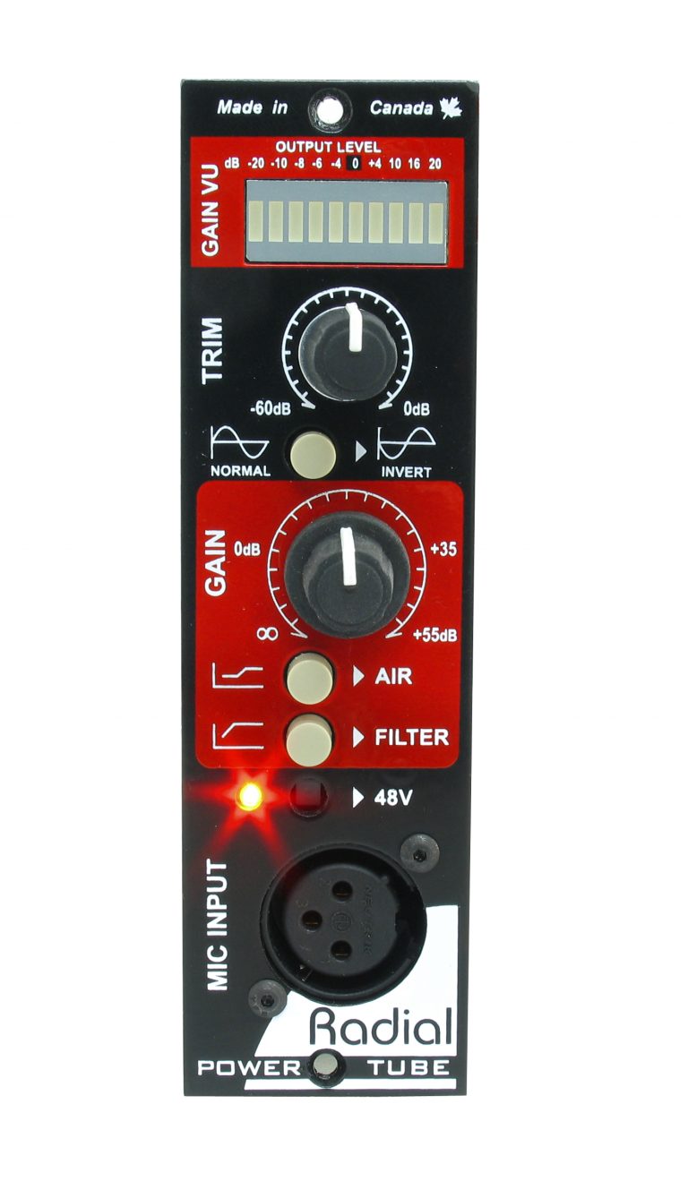 Radial Engineering PowerTube - 500 Series Preamp - Professional Audio Design, Inc