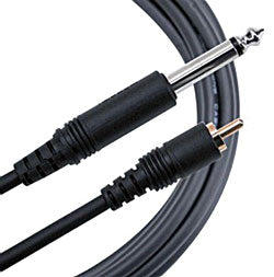 Mogami PURE PATCH PR - GOLD RCA TO 1/4" NICKEL MONO HI-DEF PATCH CABLE