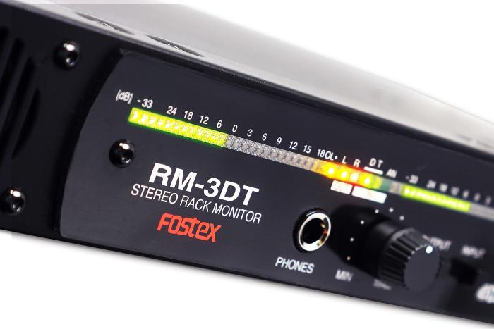 Fostex RM-3DT - 1U Rack-mount Stereo Monitor with Dante