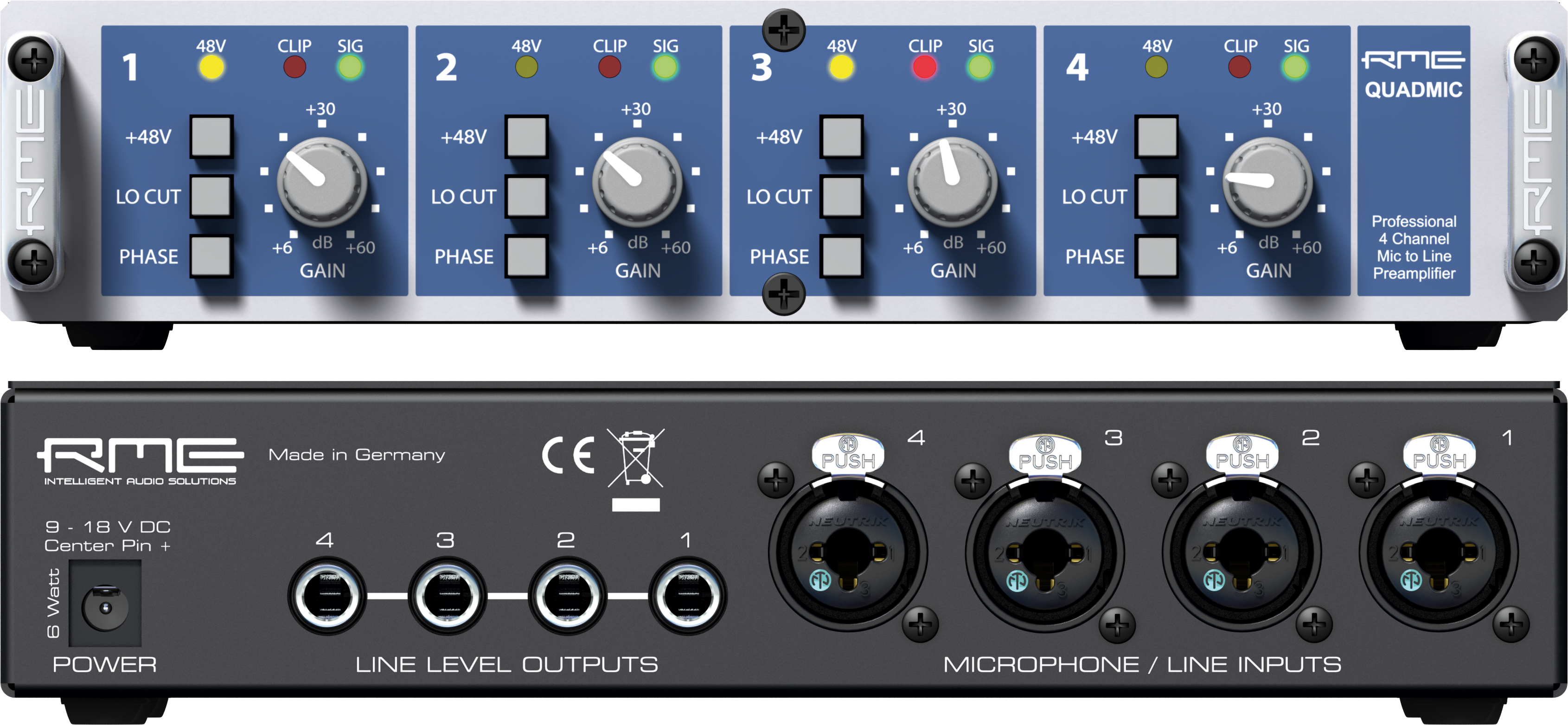 RME QuadMic II - Mic Preamp - Professional Audio Design, Inc