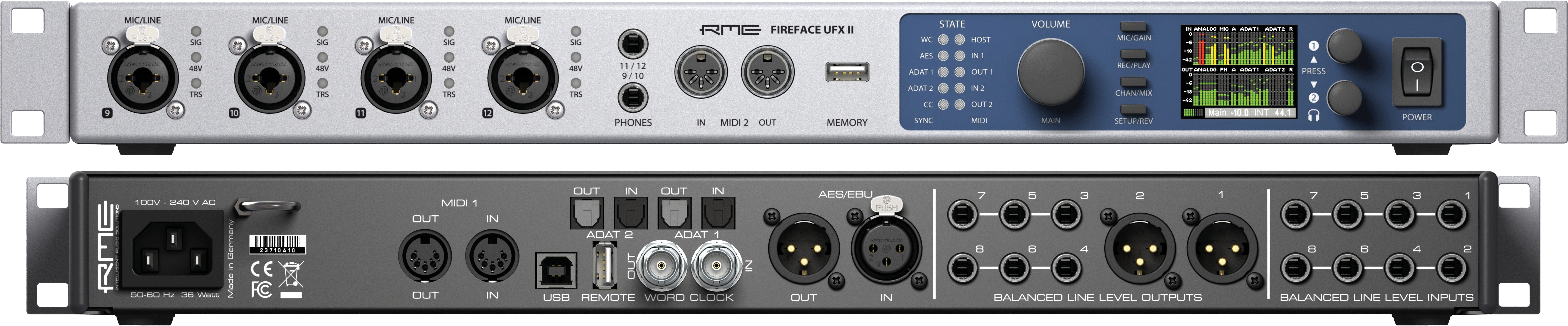 RME Fireface UFX II - Interfaces - Professional Audio Design, Inc