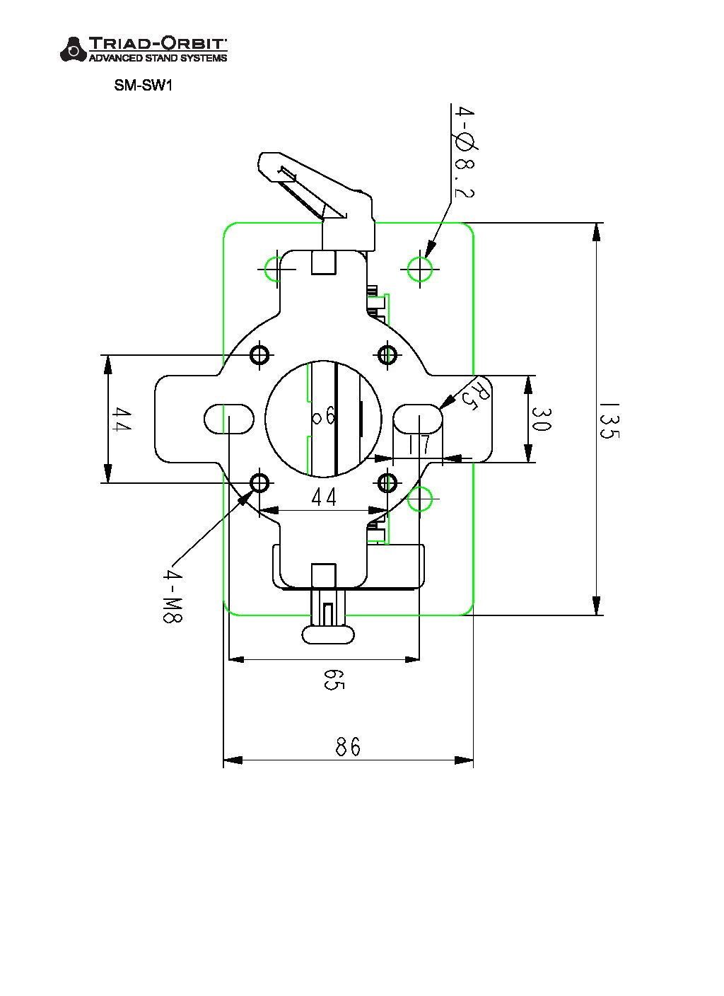 Triad-Orbit SM-SW1, Precision Speaker Mount Swivel