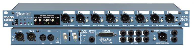 Radial Engineering SW8-USB - Speaker Switcher - Professional Audio Design, Inc