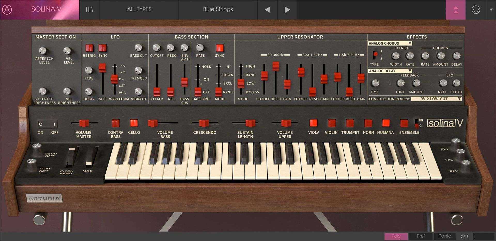 Arturia Solina V2 License - Solina Strings Machine - Professional Audio Design, Inc