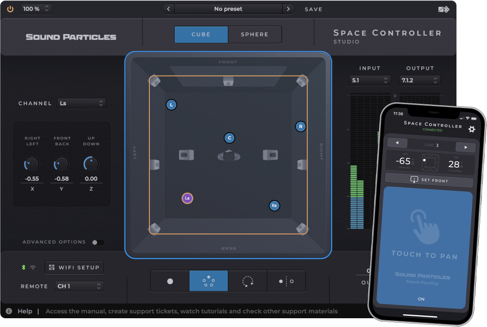 Sound Particles Space Controller Studio (Perpetual Licence)
