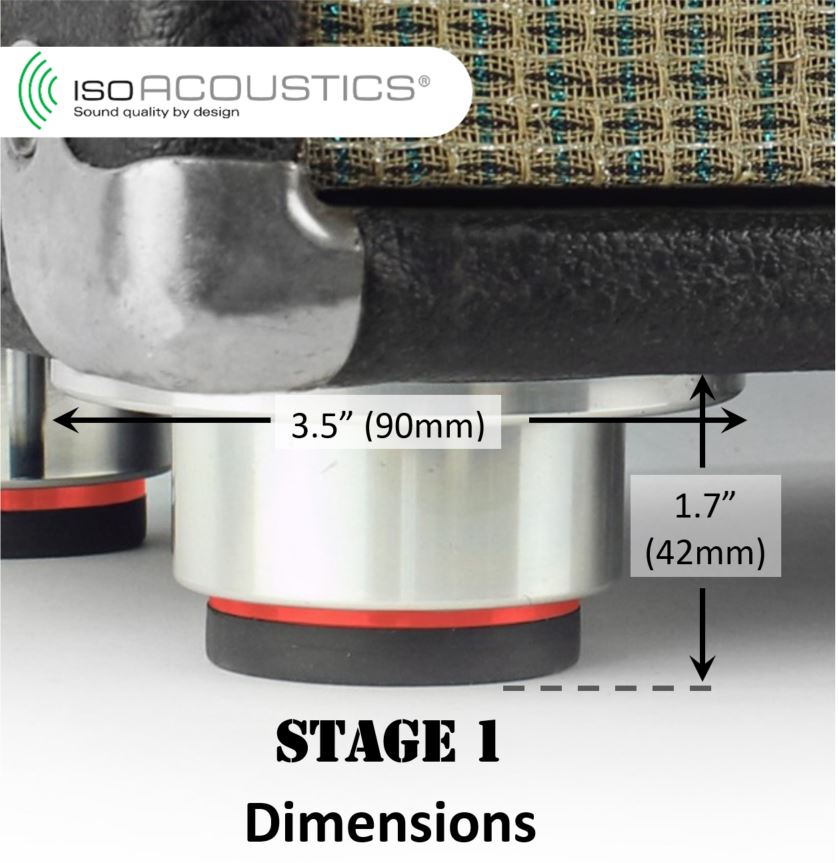 IsoAcoustics Stage1 Isolation Platform for Cabinets - Accessories - Professional Audio Design, Inc