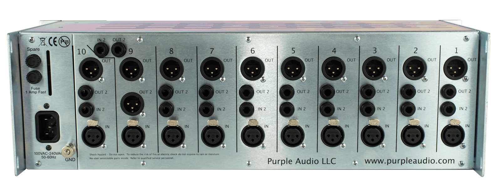 Recording Equipment - Purple Audio - Purple Audio Sweet Ten Rack - Professional Audio Design, Inc