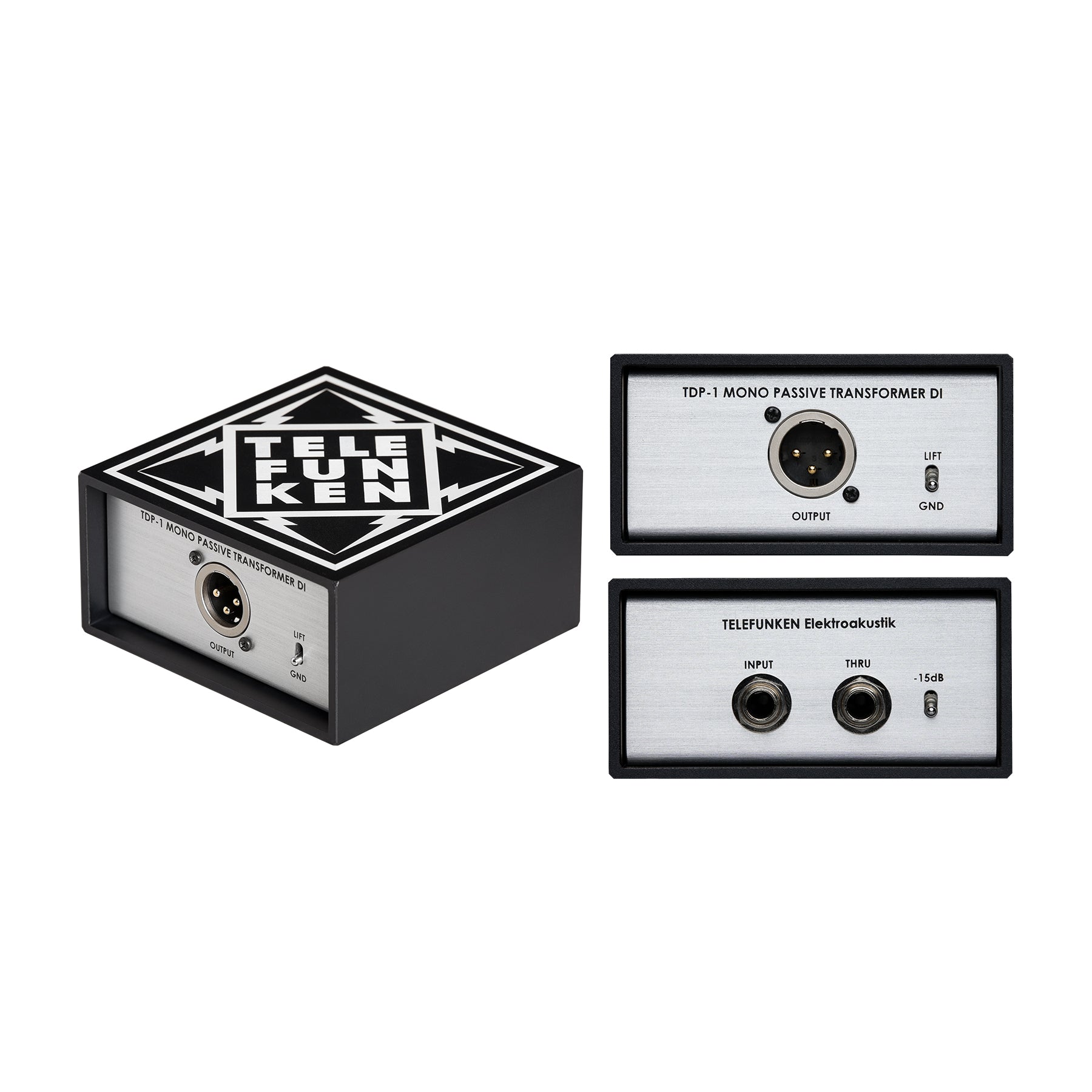 Telefunken TDP-1 Passive Mono DI Boxes - Passive DI - Professional Audio Design, Inc