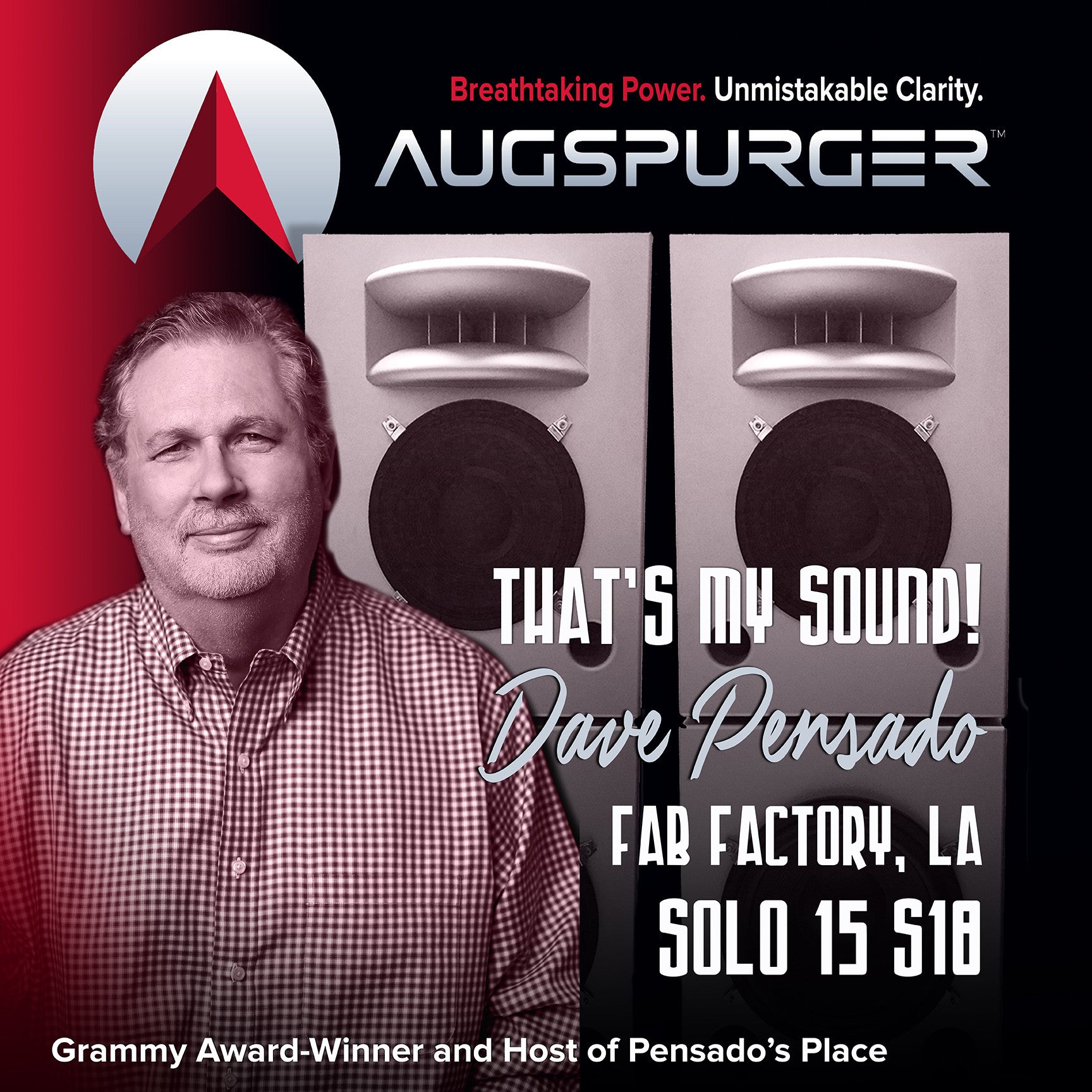 Augspurger Solo 15-Sub18 SXE3/3500 Main Monitor System - Professional Audio Design, Inc
