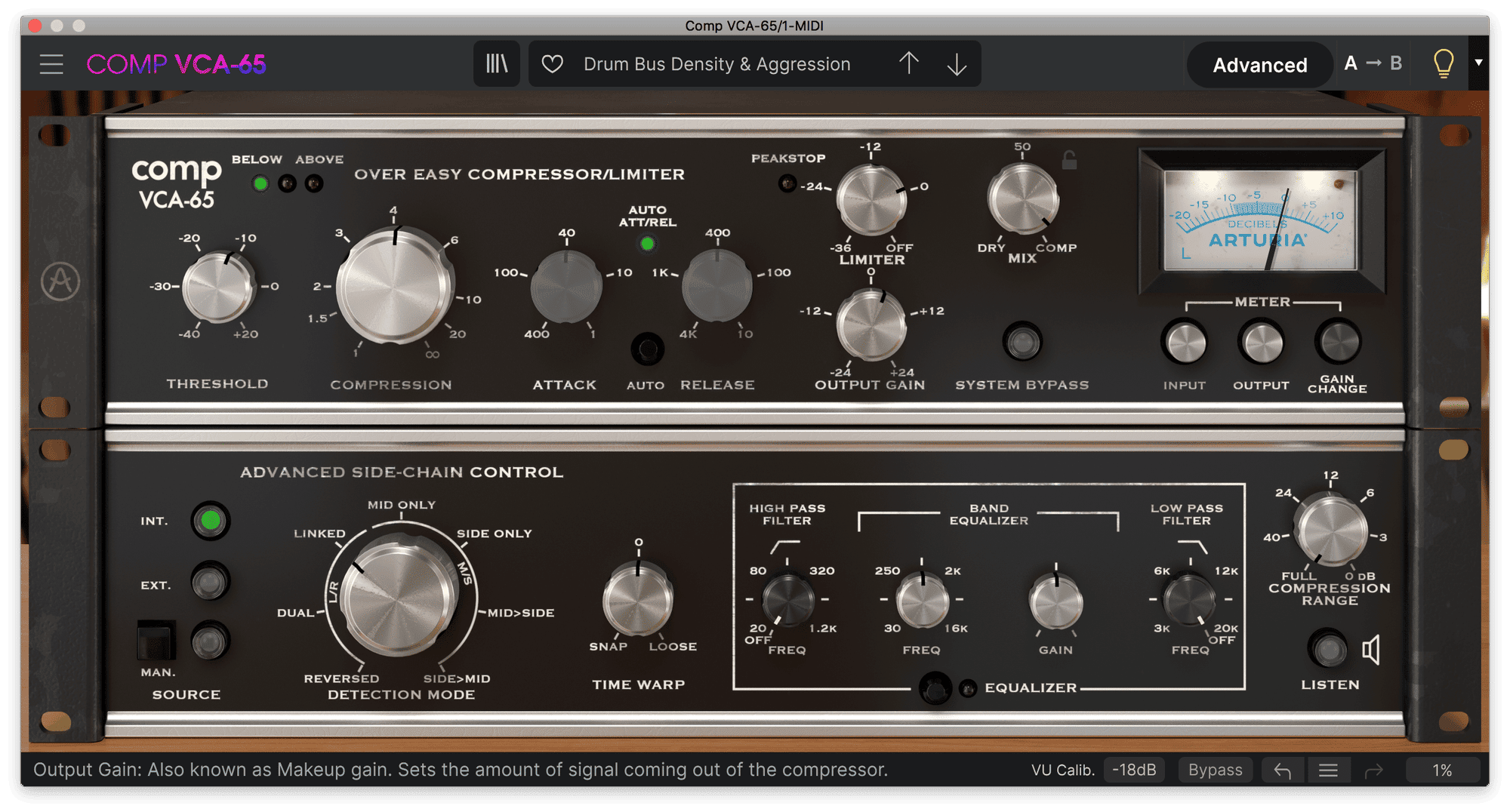 Arturia VCA-65 License - Deluxe drum treatment