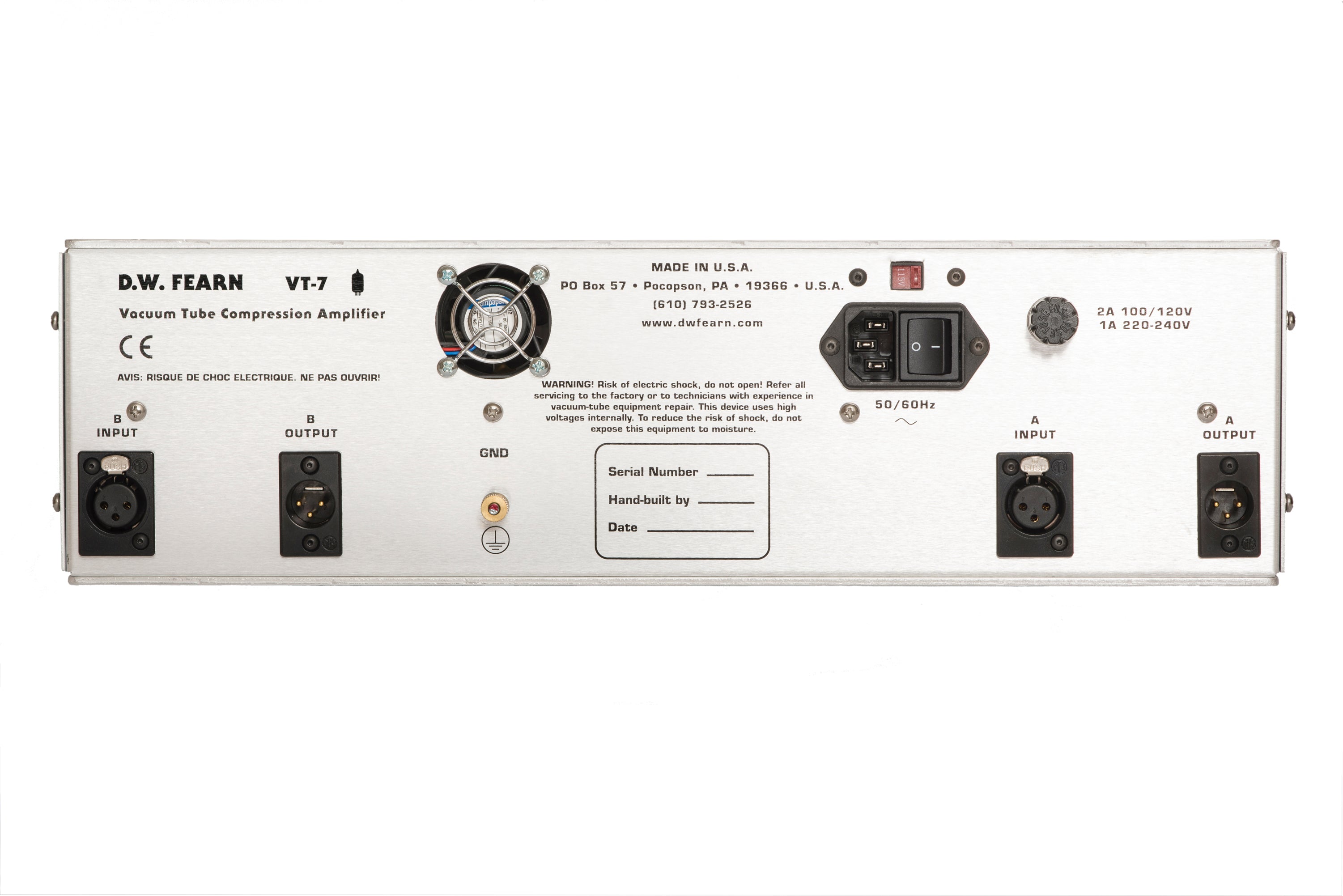 DW Fearn VT-7 Stereo Compressor - Compressor - Professional Audio Design, Inc
