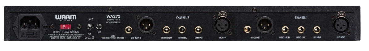 Warm Audio WA273 Dual Channel British Mic Pre - Mic Preamp - Professional Audio Design, Inc