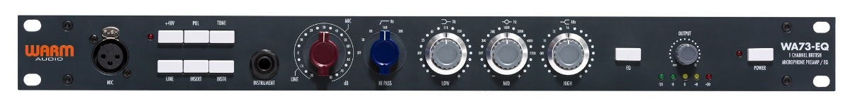 Warm Audio WA73-EQ Single Channel British Mic Pre With EQ - Mic Preamp - Professional Audio Design, Inc