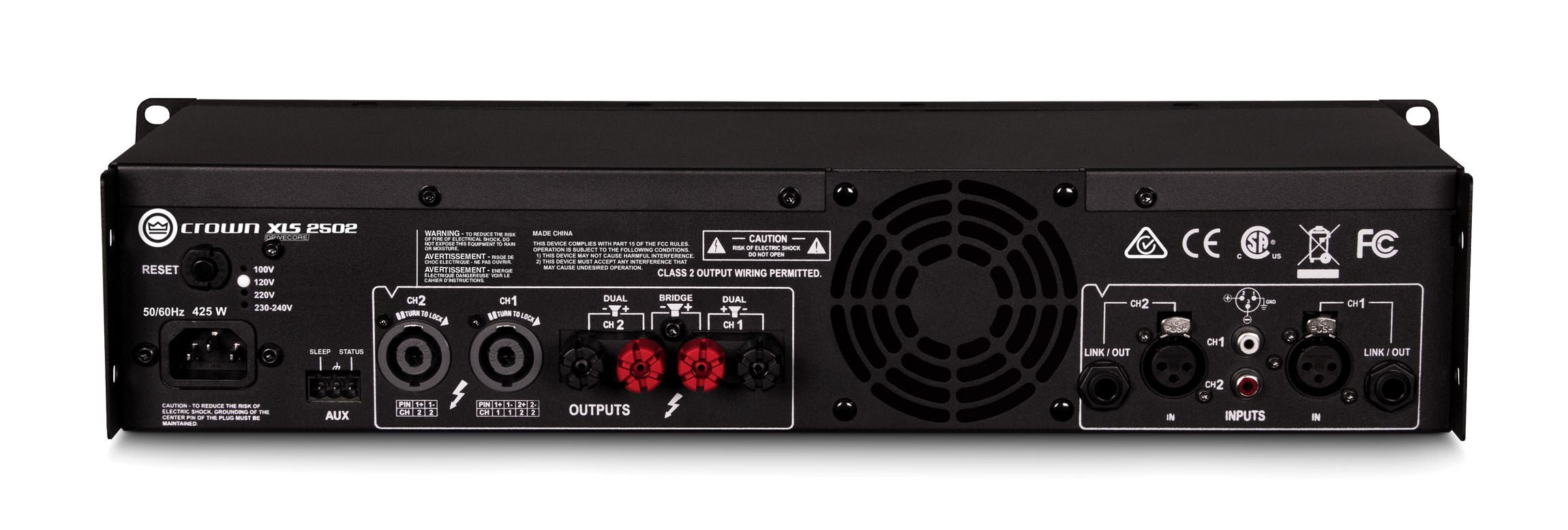 Crown Audio XLS2502 Drivecore - Power Amps - Professional Audio Design, Inc