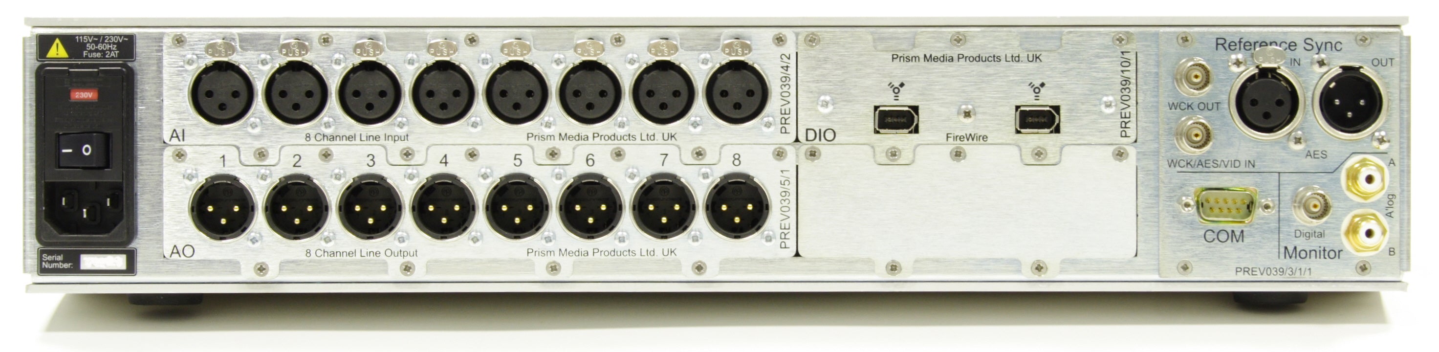 Prism Sound ADA-8XR 16-Channel Modular A/D Converter - Converters - Professional Audio Design, Inc