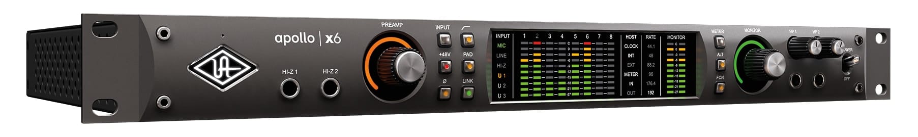 Universal Audio Apollo x6 Thunderbolt 3 Audio Interface (Rack/Mac/Win) (DEMO)