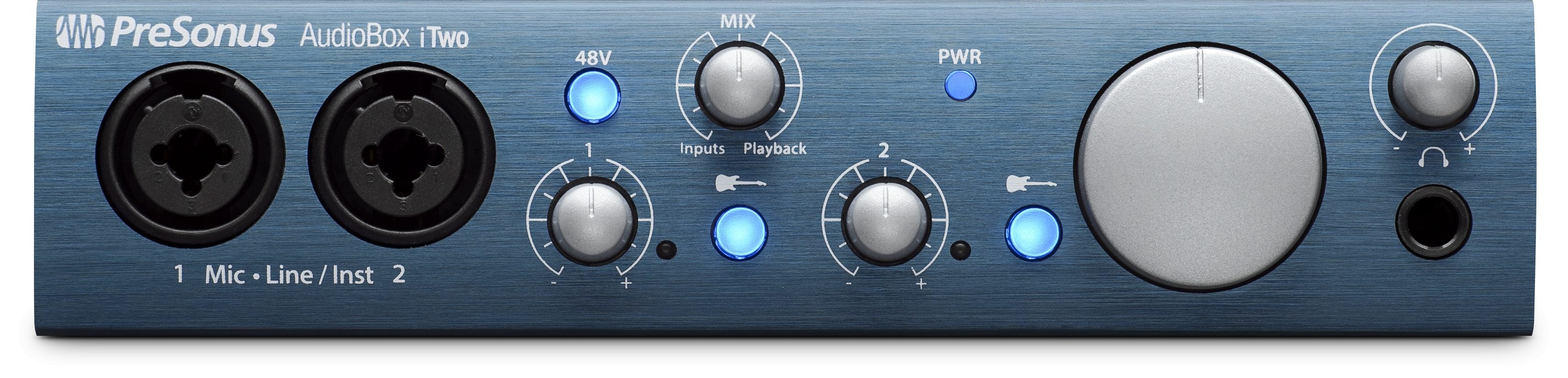 Presonus AudioBox iTwo - The USB/iPad Audio Interface for Mobile Producers.