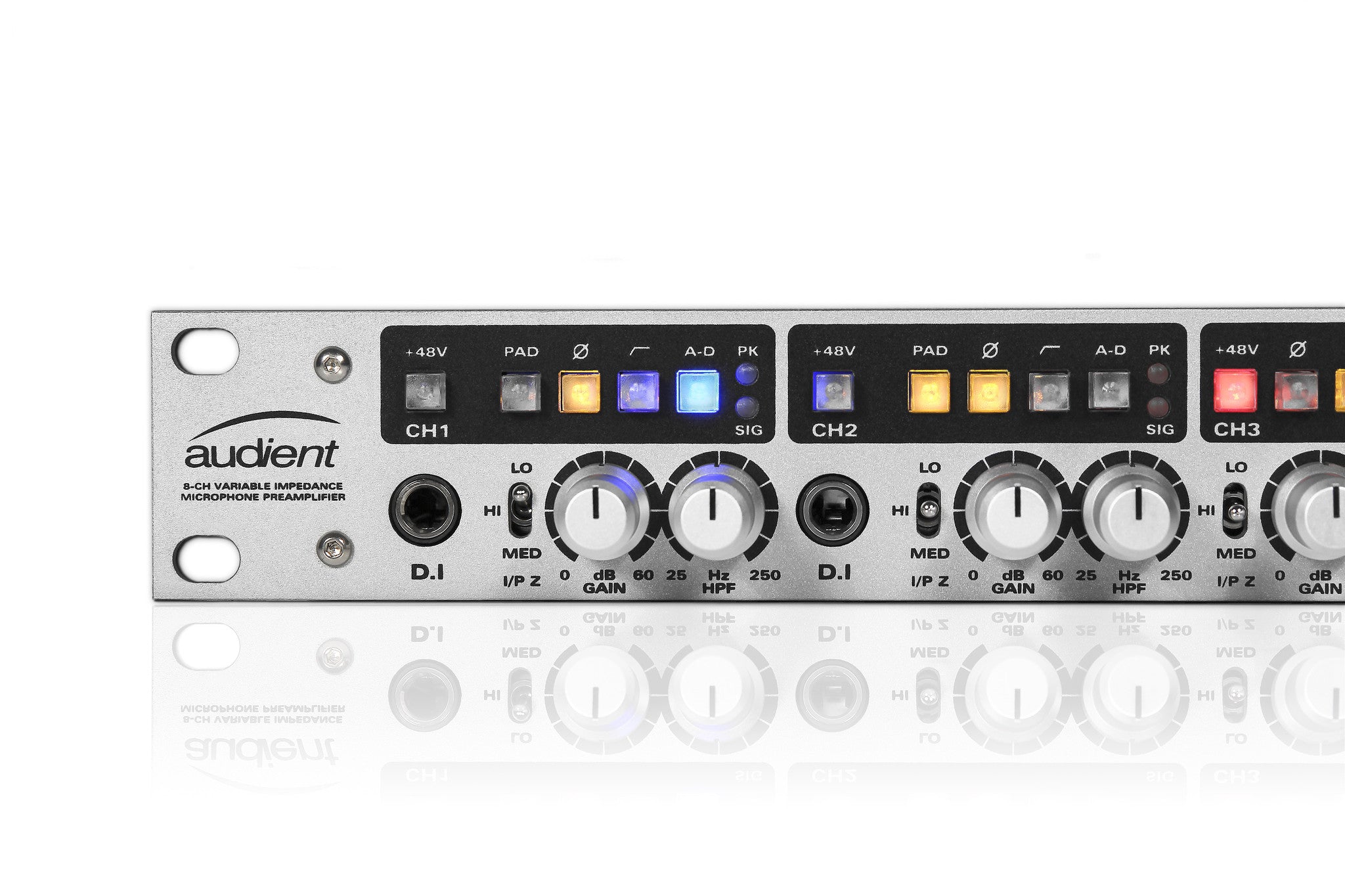 Recording Equipment - Audient - Audient ASP880 8 Channel Mic Pre and ADC - Professional Audio Design, Inc
