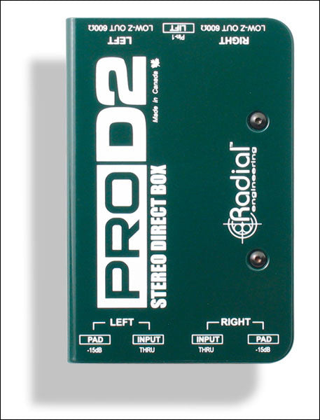 Accessories - Radial Engineering - Radial Engineering ProD2 - Professional Audio Design, Inc