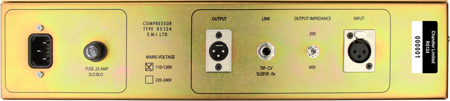 Recording Equipment - Chandler Limited - Chandler Limited RS124 Compressor - Professional Audio Design, Inc