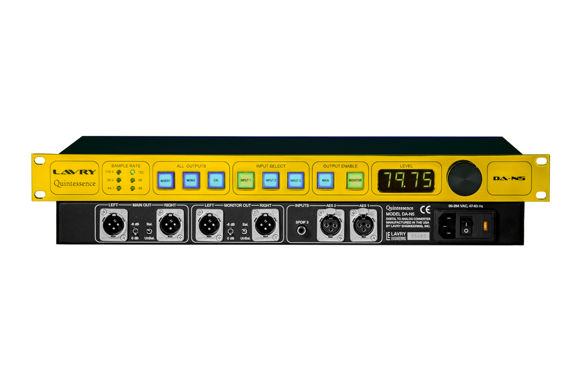 Lavry Engineering Quintessence Stereo Ref. DAC and Monitor Controller - Controller - Professional Audio Design, Inc