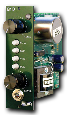 Recording Equipment - Burl Audio - Burl Audio B1D Mic Pre - Professional Audio Design, Inc