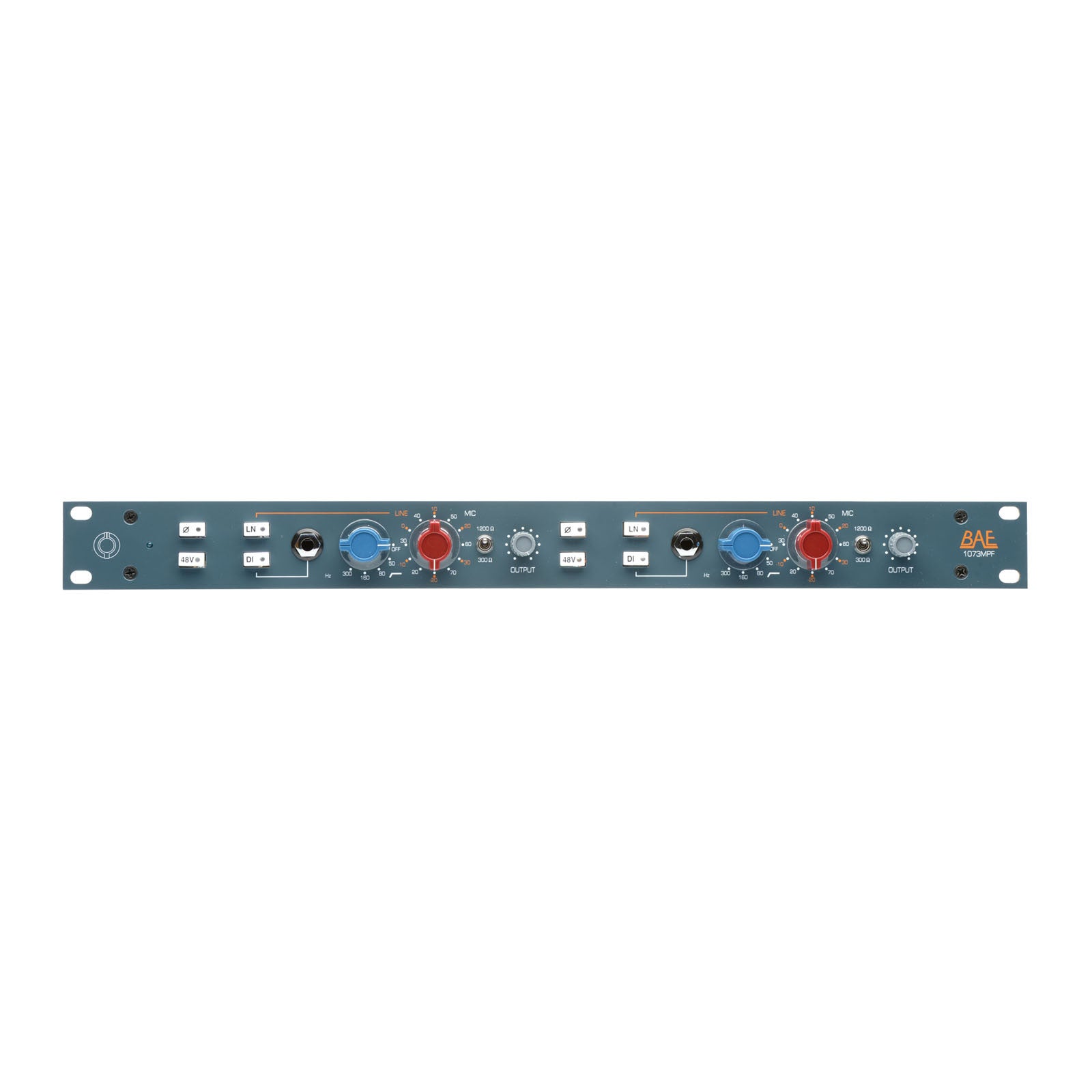 Recording Equipment - BAE Audio - BAE DUAL73MPFNOPS-19" Dual channel Mic pre with Filter No Power Supply - Professional Audio Design, Inc