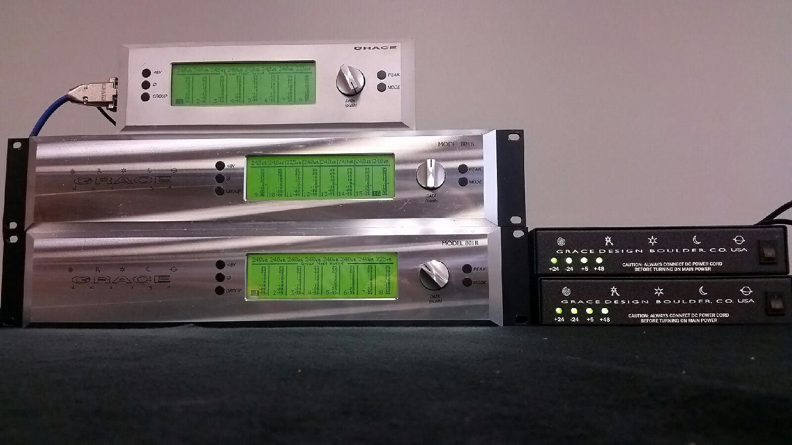 Grace Design Model 801R 8 Channels Preamp Pair with Remote Unit - Preamplifiers - Professional Audio Design, Inc