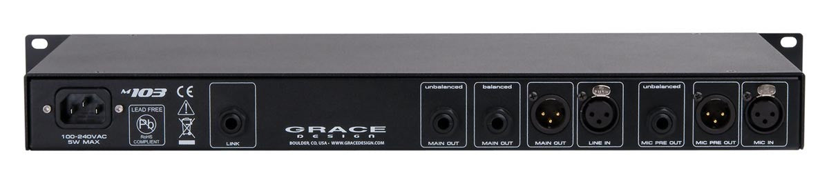 Recording Equipment - Grace Design - Grace Design m103 single channel preamp/DI/EQ/compressor - Professional Audio Design, Inc