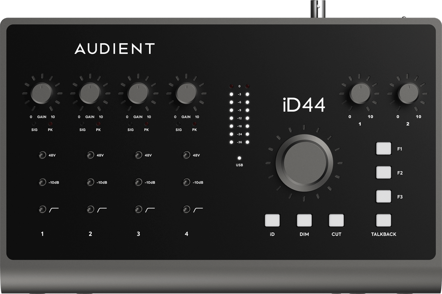 Audient iD44 MKII - 4 channel USB2 Interface and  Monitoring