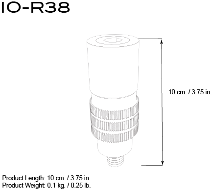 Triad-Orbit IO-R38 - IO Retrofit Quick-Change Coupler, 3/8″ Male to IO Female