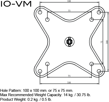 Triad-Orbit IO-VM - IO-Equipped Vesa Mount