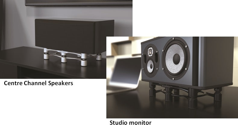IsoAcoustic Aperta 300 Aluminum Acoustic Isolation Stands-EA - Speaker Stands - Professional Audio Design, Inc