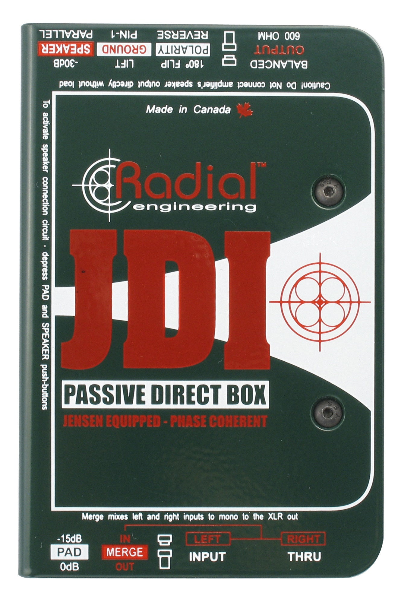 Radial Engineering JDI - Accessories - Professional Audio Design, Inc