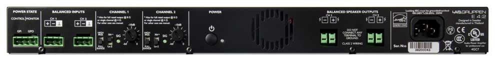 Accessories - Lab Gruppen - Lab Gruppen E 12:2 - Professional Audio Design, Inc
